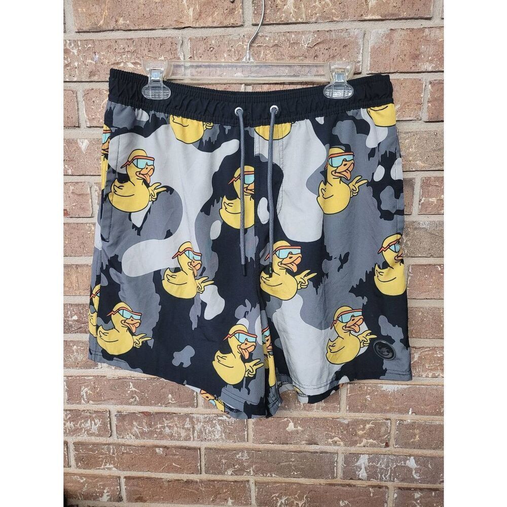 Neff Camo Rubber Duck Swim Shorts, Mens XL
